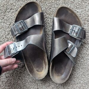 Silver Birkenstocks